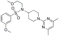 N-[1-(4,6-DIMETHYLPYRIMIDIN-2-YL)PIPERIDIN-4-YL]-3-METHOXY-N-(2-METHOXYETHYL)BENZENESULFONAMIDE Struktur