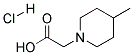 (4-METHYLPIPERIDIN-1-YL)ACETIC ACID HYDROCHLORIDE Struktur