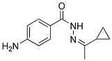 4-AMINO-BENZOIC ACID (1-CYCLOPROPYL-ETHYLIDENE)-HYDRAZIDE Struktur