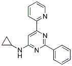 N-CYCLOPROPYL-2-PHENYL-6-PYRIDIN-2-YLPYRIMIDIN-4-AMINE Struktur