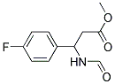 METHYL-3-FORMYLAMINO-3-(4-FLUOROPHENYL)PROPIONATE Struktur