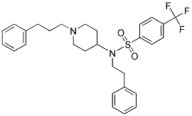 N-(2-PHENYLETHYL)-N-[1-(3-PHENYLPROPYL)PIPERIDIN-4-YL]-4-(TRIFLUOROMETHYL)BENZENESULFONAMIDE Struktur