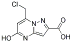 7-CHLOROMETHYL-5-HYDROXY-PYRAZOLO[1,5-A]PYRIMIDINE-2-CARBOXYLIC ACID Struktur