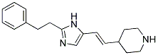 4-[2-(2-PHENETHYL-IMIDAZOL-4-YL)-VINYL]-PIPERIDINE Struktur