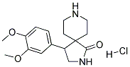 4-(3,4-DIMETHOXYPHENYL)-2,8-DIAZASPIRO[4.5]DECAN-1-ONE HYDROCHLORIDE Struktur