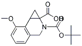 2-(TERT-BUTOXYCARBONYL)-7-METHOXY-1A,2,3,7B-TETRAHYDRO-1H-CYCLOPROPA[C]ISOQUINOLINE-1A-CARBOXYLIC ACID Struktur