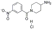 (4-AMINO-PIPERIDIN-1-YL)-(3-NITRO-PHENYL)-METHANONE HYDROCHLORIDE Struktur