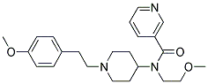 N-(2-METHOXYETHYL)-N-(1-[2-(4-METHOXYPHENYL)ETHYL]PIPERIDIN-4-YL)NICOTINAMIDE Struktur