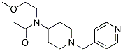 N-(2-METHOXYETHYL)-N-[1-(PYRIDIN-4-YLMETHYL)PIPERIDIN-4-YL]ACETAMIDE Struktur