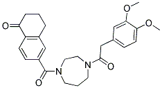 6-((4-[(3,4-DIMETHOXYPHENYL)ACETYL]-1,4-DIAZEPAN-1-YL)CARBONYL)-3,4-DIHYDRONAPHTHALEN-1(2H)-ONE Struktur