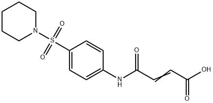 3-[4-(PIPERIDINE-1-SULFONYL)-PHENYLCARBAMOYL]-ACRYLIC ACID Struktur