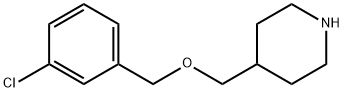 4-([(3-CHLOROBENZYL)OXY]METHYL)PIPERIDINE Struktur