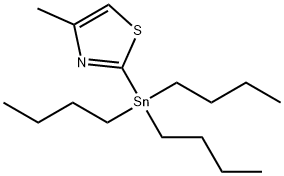 4-METHYL-2-(TRIBUTYLSTANNYL)THIAZOLE Struktur