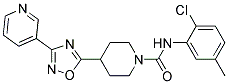 N-(2-CHLORO-5-METHYLPHENYL)-4-(3-PYRIDIN-3-YL-1,2,4-OXADIAZOL-5-YL)PIPERIDINE-1-CARBOXAMIDE Struktur