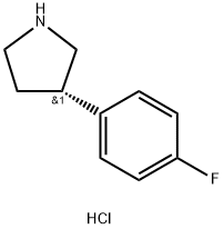 (S)-3-(4-FLUOROPHENYL)PYRROLIDINE HYDROCHLORIDE Struktur