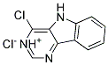 4-CHLORO-5H-PYRIMIDO[5,4-B]INDOL-1-IUM CHLORIDE Struktur