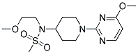 N-(2-METHOXYETHYL)-N-[1-(4-METHOXYPYRIMIDIN-2-YL)PIPERIDIN-4-YL]METHANESULFONAMIDE Struktur