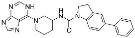 5-PHENYL-N-[1-(1H-PURIN-6-YL)PIPERIDIN-3-YL]INDOLINE-1-CARBOXAMIDE Struktur