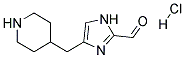 4-PIPERIDIN-4-YLMETHYLIMIDAZOLE-2-CARBALDEHYDE HCL Struktur