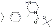 (R)-2-(4-ISOPROPYL-BENZYL)-PIPERAZINE-1-CARBOXYLIC ACID TERT-BUTYL ESTER Struktur