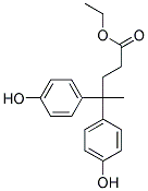 ETHYL GAMMA,GAMMA-BIS(4-HYDROXYPHENYL)VALERATE Struktur