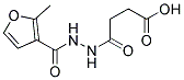 4-[N'-(2-METHYL-FURAN-3-CARBONYL)-HYDRAZINO]-4-OXO-BUTYRIC ACID Struktur