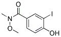 4-HYDROXY-3-IODO-N-METHOXY-N-METHYL-BENZAMIDE Struktur