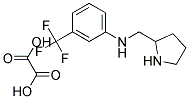 N-(PYRROLIDIN-2-YLMETHYL)-3-(TRIFLUOROMETHYL)ANILINE OXALATE Struktur