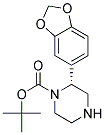 (R)-2-BENZO[1,3]DIOXOL-5-YL-PIPERAZINE-1-CARBOXYLIC ACID TERT-BUTYL ESTER Struktur