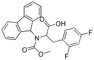 3-(2,4-DIFLUORO-PHENYL)-2-(9H-FLUOREN-9-YLMETHOXYCARBONYLAMINO)-PROPIONIC ACID Struktur