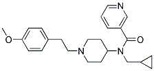 N-(CYCLOPROPYLMETHYL)-N-(1-[2-(4-METHOXYPHENYL)ETHYL]PIPERIDIN-4-YL)NICOTINAMIDE Struktur