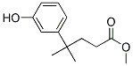 METHYL-4-(3-HYDROXY PHENYL)-4-METHYL PENTANOATE Struktur