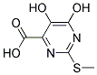 5,6-DIHYDROXY-2-METHYLSULFANYL-PYRIMIDINE-4-CARBOXYLIC ACID Struktur