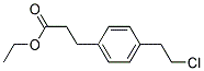 3-[4-(2-CHLORO-ETHYL)-PHENYL]-PROPIONIC ACID ETHYL ESTER Struktur