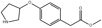 METHYL 2-[4-(3-PYRROLIDINYLOXY)PHENYL]ACETATE Struktur