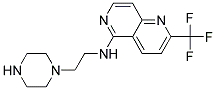 N-(2-PIPERAZIN-1-YLETHYL)-2-(TRIFLUOROMETHYL)-1,6-NAPHTHYRIDIN-5-AMINE Struktur