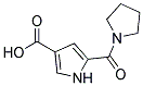 5-(PYRROLIDIN-1-YLCARBONYL)-1H-PYRROLE-3-CARBOXYLIC ACID Struktur