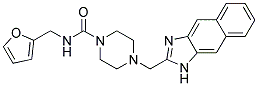 N-(2-FURYLMETHYL)-4-(1H-NAPHTHO[2,3-D]IMIDAZOL-2-YLMETHYL)PIPERAZINE-1-CARBOXAMIDE Struktur