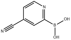 4-CYANOPYRIDIN-2-YL-2-BORONIC ACID Struktur