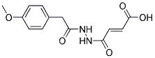 4-(N'-[2-(4-METHOXY-PHENYL)-ACETYL]-HYDRAZINO)-4-OXO-BUT-2-ENOIC ACID Struktur