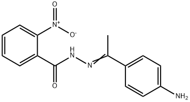 2-NITRO-BENZOIC ACID [1-(4-AMINO-PHENYL)-ETHYLIDENE]-HYDRAZIDE Struktur