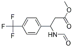 METHYL-3-FORMYLAMINO-3-(4-TRIFLUOROMETHYLPHENYL)PROPIONATE Struktur