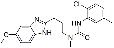 N'-(2-CHLORO-5-METHYLPHENYL)-N-[3-(5-METHOXY-1H-BENZIMIDAZOL-2-YL)PROPYL]-N-METHYLUREA Struktur