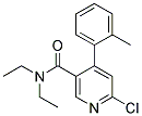 6-CHLORO-N,N-DIETHYL-4-O-TOLYL-NICOTIN-AMIDE Struktur