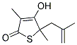 4-HYDROXY-3,5-DIMETHYL-5-(2-METHYL-ALLYL)-5H-THIOPHEN-2-ONE Struktur