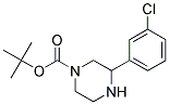 3-(3-CHLORO-PHENYL)-PIPERAZINE-1-CARBOXYLIC ACID TERT-BUTYL ESTER Struktur