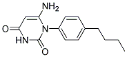 6-AMINO-1-(4-BUTYLPHENYL)PYRIMIDINE-2,4(1H,3H)-DIONE Struktur