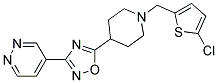 4-(5-(1-[(5-CHLORO-2-THIENYL)METHYL]PIPERIDIN-4-YL)-1,2,4-OXADIAZOL-3-YL)PYRIDAZINE Struktur