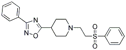 4-(3-PHENYL-1,2,4-OXADIAZOL-5-YL)-1-[2-(PHENYLSULFONYL)ETHYL]PIPERIDINE Struktur