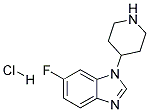 6-FLUORO-1-(PIPERIDIN-4-YL)-1H-BENZO[D]IMIDAZOLE HYDROCHLORIDE Struktur